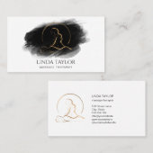 セラピーホリスティックマッサージヒーラーエナジービジネスCa 名刺 (正面/裏面)