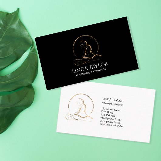 セラピーホリスティックマッサージヒーラーエナジービジネスCa 名刺