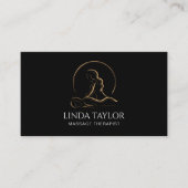 セラピーホリスティックマッサージヒーラーエナジービジネスCa 名刺 (正面)