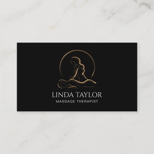 セラピーホリスティックマッサージヒーラーエナジービジネスCa 名刺 (正面)