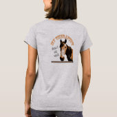 セラピーホースウィメンズジップアップ Tシャツ (裏面)