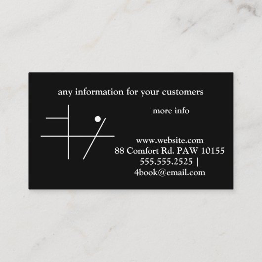 セラピー名刺 名刺 (裏面)