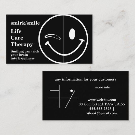 セラピー名刺 名刺 (正面/裏面)