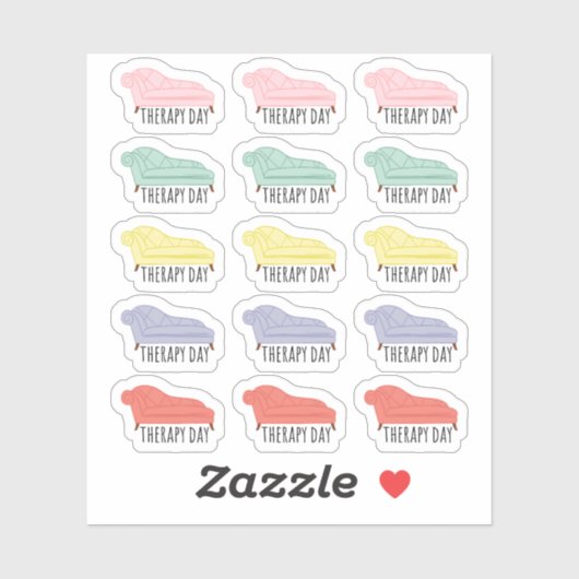 セラピー日アポイントメントアラームプランナーカレンダー シール (シート)