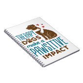 セラピー犬がポジティブな影響を与える ノートブック (右側)