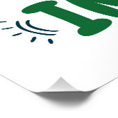 セラピー犬がポーシティブなインパクトのポーププリントを作成 ポスター (コーナー)