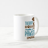 セラピー犬が手を焼くような衝撃を与える コーヒーマグカップ (正面右)