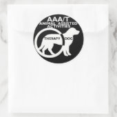 セラピー犬の動物支援活動 ラウンドシール (バッグ)