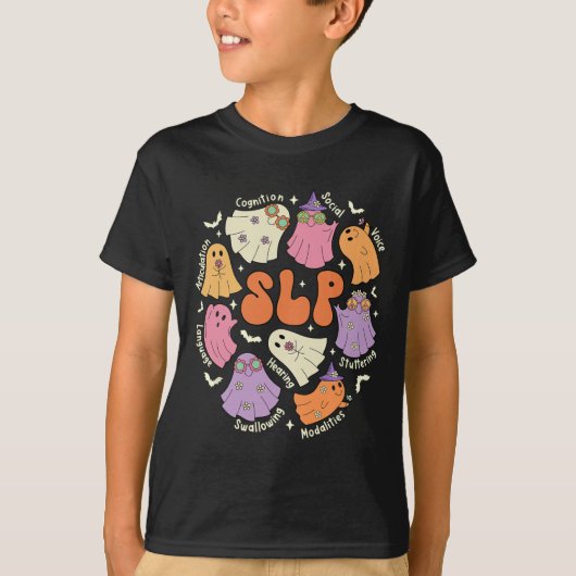 セラピー言語病理学者ハロウィーン Tシャツ (正面)