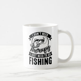 セラピー魚釣り コーヒーマグカップ