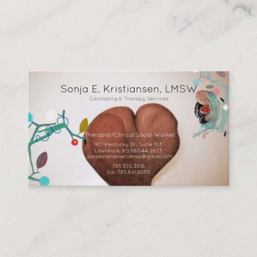 セラピー·カウンセリング 予約カード (正面)