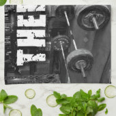 セラピー(バーベル) -やる気を起こさせるな""重量挙げ キッチンタオル (折り畳み)