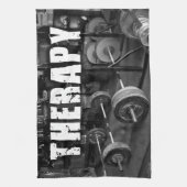 セラピー(バーベル) -やる気を起こさせるな""重量挙げ キッチンタオル (縦)