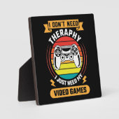 セラピーvsビデオゲームおもしろい、ビデオゲーマー、ゲーム フォトプラーク (正面)