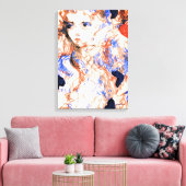 セラフ・エンジェル神話的な生き物インクペンスケッチ キャンバスプリント (インサイチュ (リビング))