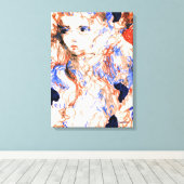 セラフ・エンジェル神話的な生き物インクペンスケッチ キャンバスプリント (インサイチュ (ウッドフロア))