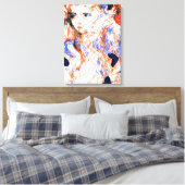 セラフ・エンジェル神話的な生き物インクペンスケッチ キャンバスプリント (インサイチュ (寝室))