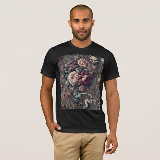 セラフ・ハンティング - ゴシックウェアラブルアート Tシャツ (正面フル)