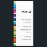 セラプサマーストライプ | のメ結婚ニュー メニュー<br><div class="desc">秋をテーマにした結婚色のスタイルとオープンに組みミニマル合わせたセラプパターンのメニューカード。</div>