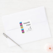 セラペ春ストライプ | サンキュー スクエアシール (封筒)