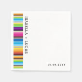 セラペ春ストライプ | 結婚のイベント スタンダードカクテルナプキン (正面)