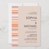 セラペ秋シーズンストライプ | 結婚式招待状 招待状 (正面)