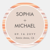 セラペ秋シーズン | ミニマル結婚 ラウンドシール (正面)