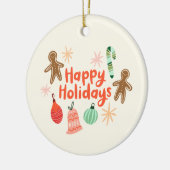 セラミッお洒落ククリスマス装飾品 セラミックオーナメント (左)