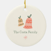セラミッお洒落ククリスマス装飾品 セラミックオーナメント (裏面)