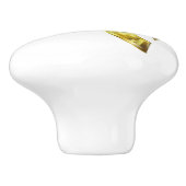 セラミッきらきら光るクパームの木のノブ セラミックノブ (側面)