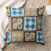 セラミッカラフルクタイル模様デザイン クッション (ブランケット)