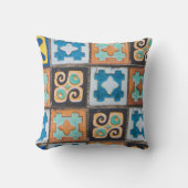 セラミッカラフルクタイル模様デザイン クッション (正面)