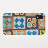 セラミッカラフルクタイル模様デザイン Case-Mate iPhoneケース (裏面(横))