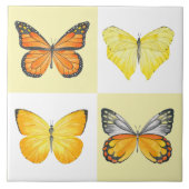 セラミックのタイルに蝶( 1 ) タイル (正面)