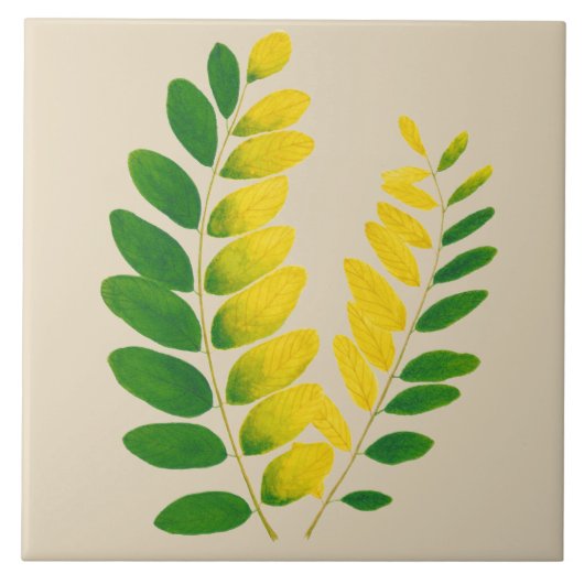 セラミックのタイル(II)の'Rann De Basanti' タイル (正面)