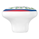 セラミックのノブのプルとベリーズの国旗 セラミックノブ (側面)
