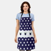 セラミックのポリッシュ伝統的デザイン エプロン (着用した状態)