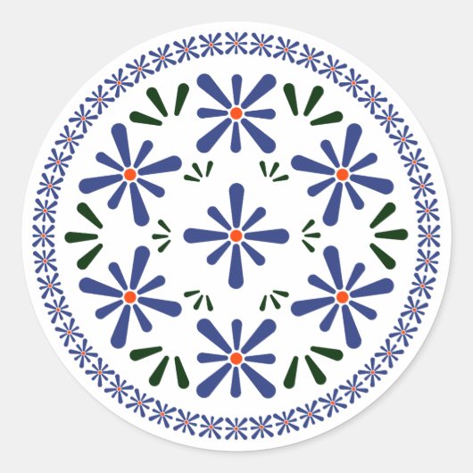 セラミックのポリッシュ伝統的デザイン。 ラウンドシール (正面)