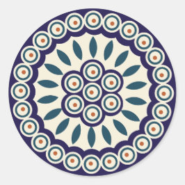 セラミックのポリッシュ伝統的デザイン。 ラウンドシール