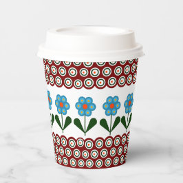 セラミックのポリッシュ伝統的デザイン。 紙コップ