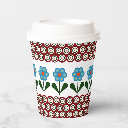 セラミックのポリッシュ伝統的デザイン。 紙コップ (正面)