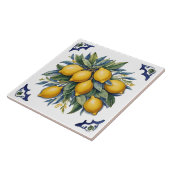 セラミックイタリアンレモンのタイル青い白 タイル (側面)