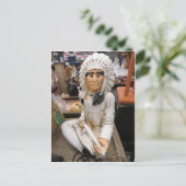 セラミックインディアン ポストカード (スタンド正面)