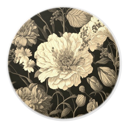 セラミックエレガントノブ セラミックノブ (正面)