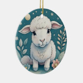 セラミックオーナメントかわいい羊の子供の贈り物 セラミックオーナメント (右)