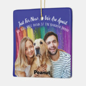 セラミックオーナメントとペット記念写真トリビュート セラミックオーナメント (左)