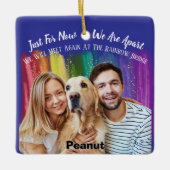 セラミックオーナメントとペット記念写真トリビュート セラミックオーナメント (正面)