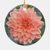 セラミックオーナメントと赤面ダリア セラミックオーナメント (裏面)