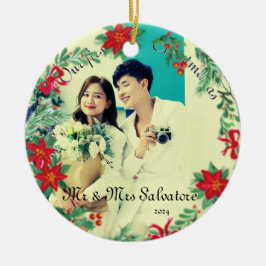 セラミックオーナメントの初めてのクリスマス セラミックオーナメント