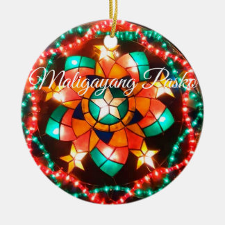 セラミックオーナメントフィリピンクリスマスランタン セラミックオーナメント